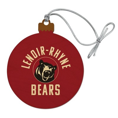 Lenoir-Rhyne University Bears Logo Wood Christmas Tree Holiday Ornament