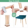 Unique Bargains Silicone Cups Felt Furniture Pads for Hardwood Floors 24 Pcs - 4 of 4