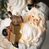 11"H & 11"H Sullivans Christmas LED Woodland Santa Set of 2, Multicolor, Indoor Christmas Decor - 2 of 4