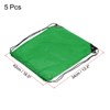 Unique Bargains Gym Sports Outdoor Traveling Nylon Polyester Drawstring Storage Bag 5 Pcs - 2 of 3