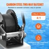 VEVOR Hand Winch, 1200 lbs Pulling Capacity, Boat Trailer Winch Heavy Duty Rope Crank with 23 ft Polyester Strap and Two-Way Ratchet - 4 of 4