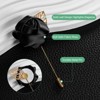 Unique Bargains Ribbon Alloy Outdoor Wedding Rose Flower Lapel Pin 48 Pcs - 2 of 4