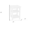 HomeRoots 28" White Solid Wood Nightstand - 3 of 4