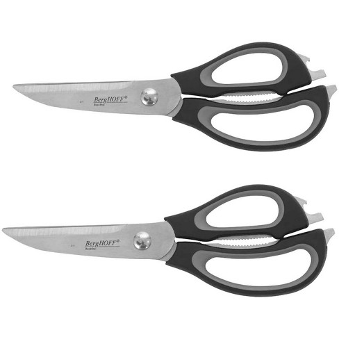 Joyjolt Kitchen Shears Heavy Duty Scissors With Sheaths - Set Of 2 Purpose  Utility Scissors Red/black : Target