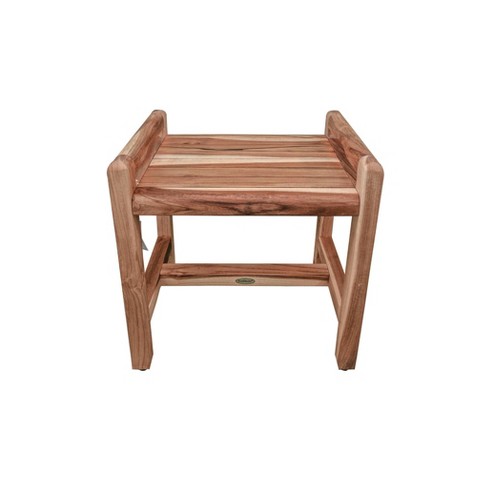 Teak shower best sale bench with handles