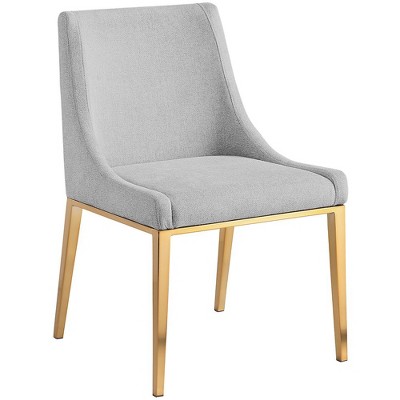 Meridian Furniture,Haines Linen Textured Polyester Fabric Dining Chair