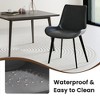 WJSHome Modern Dining Chairs Set of 2, PU Leather Accent Chairs Waterproof Kitchen & Dining Room Chairs with Comfortable Sponge Seat and Metal Legs - 4 of 4
