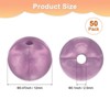Unique Bargains Round Loose Rubber Beads Craft Smooth Ball Small Hole for DIY Crafts 50 Pcs - 3 of 4