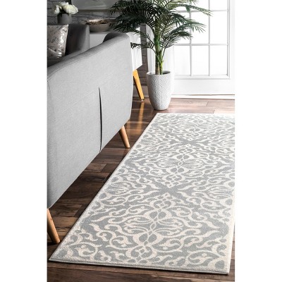 Nuloom Jaime Vintage Trellis Area Rug, Runner 2' 8" x 12', Gray