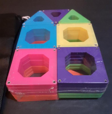 Discovery Kids Magnetic Tiles Building Blocks Set 24pcs : Target