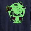 Boys' - Peanuts - Vampire Snoopy Graphic Long Sleeve Fleece Sweatshirt - 2 of 4