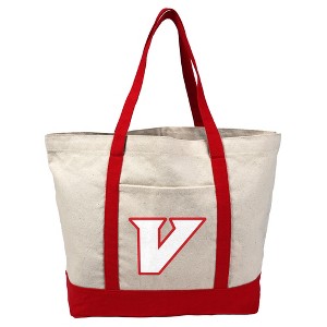 University of Virginia's College at Wise Cavaliers Primary Logo Canvas Tote Bag With External Pocket, Reusable Shoulder Bag for Shopping, School, - 1 of 4