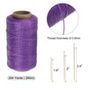Unique Bargains Wear-Resistant Polyester Embroidery Waxed Thread with Needles - 2 of 4