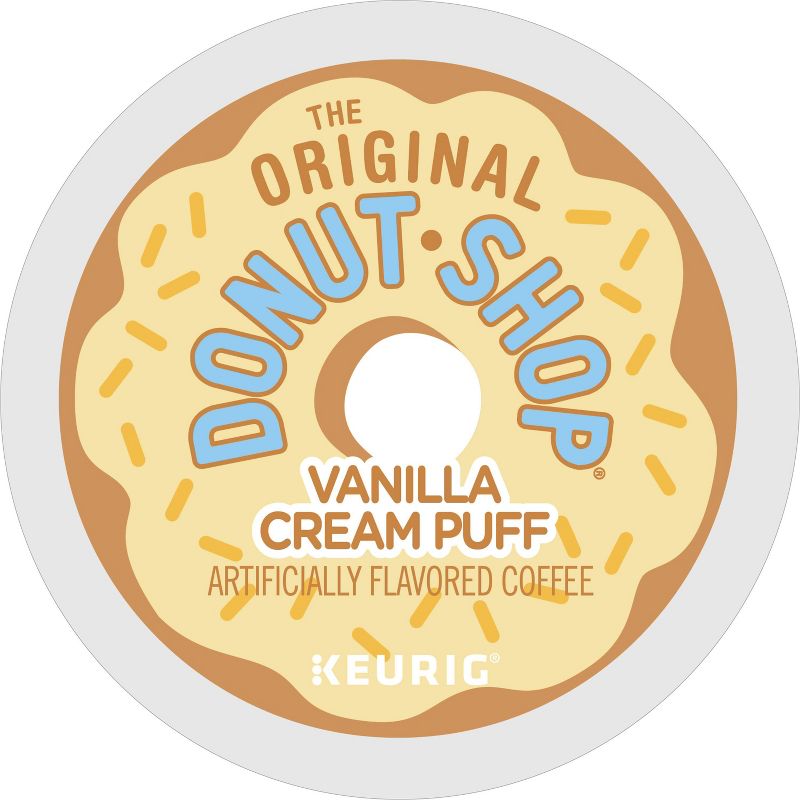 24ct The Original Donut Shop Vanilla Cream Puff Keurig K-Cup Coffee Pods Flavored Coffee Medium Roast, 3 of 11