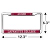Lafayette College Alumni Full Size Standard License Plate Metal Frame - 4 of 4