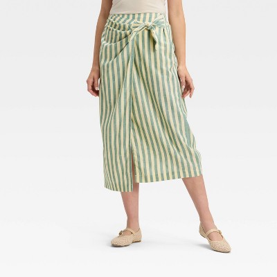 Women's Midi Wrap Skirt - Universal Thread™
