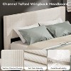 Bed Frame with Tufted Wingback Headboard, Platform Corduroy Upholstered Bed Frame with 4 Storage Drawers and Wooden Slats Support - 4 of 4