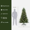 LuxenHome 7Ft Pre-Lit Ball Lights Green Artificial Christmas Tree, Indoor and Outdoor - 3 of 4