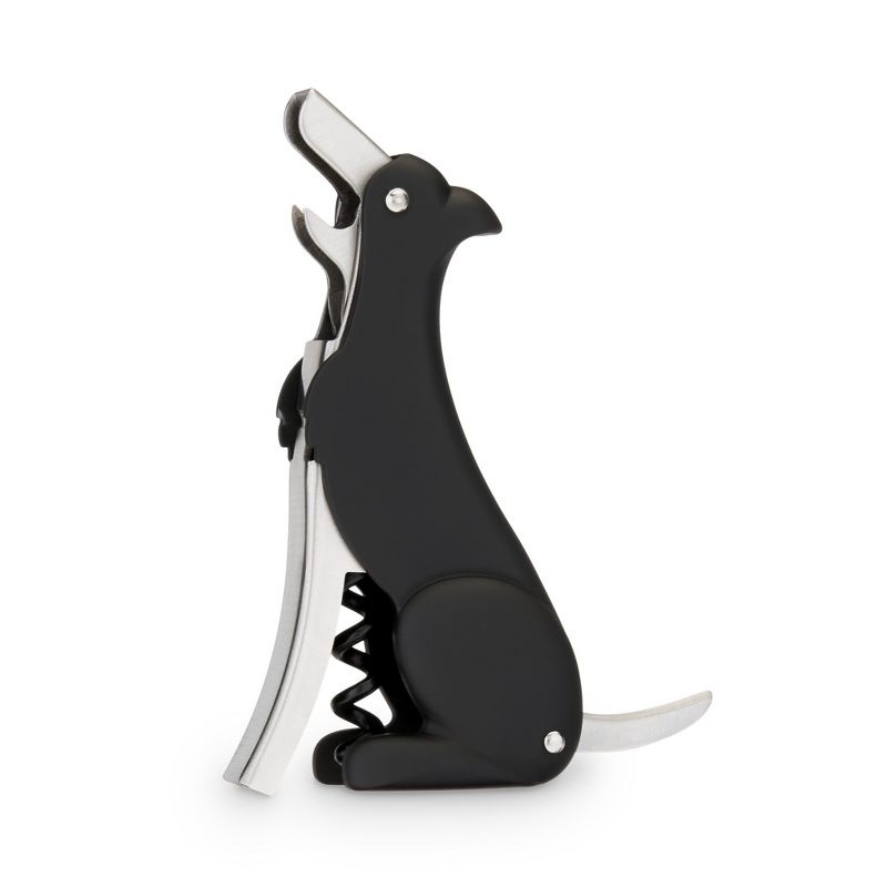 True Zoo Buddy Black Dog Double Hinged Corkscrew, Novelty Wine Key, Waiter’s Corkscrew Bottle Opener, 6 of 10