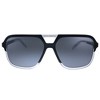 Dolce & Gabbana DG 4354 501/81 Unisex Square Polarized Sunglasses Top Black On Crystal 58mm - 2 of 3