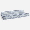 Bacati - Emma Mint/Navy Large Triangles Quilted Muslin Changing Pad Cover - 3 of 4