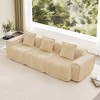 AENKYO Oversized Velvet Modular Sectional Sofa, Boneless Cloud-Like Comfort with No Assembly & French Piping, Modern Plush Seating for Living Room - 2 of 4
