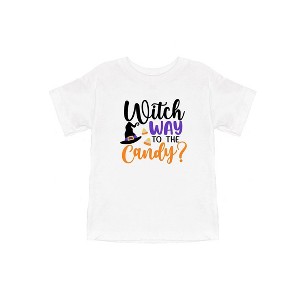 The Juniper Shop Witch Way To The Candy Kids Short Sleeve Tee - 1 of 2