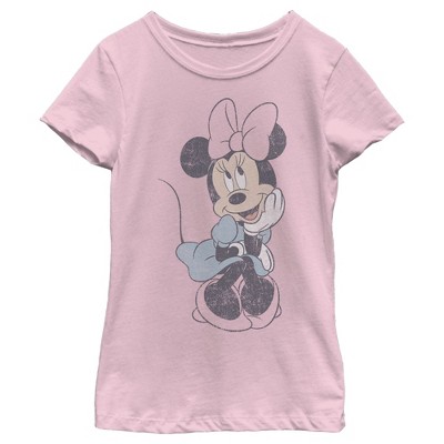 Girl's Disney Distressed Sitting Minnie T-Shirt