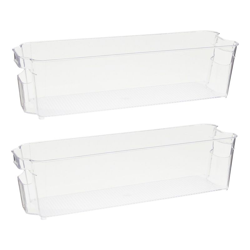 Okuna Outpost 2 Pack Plastic Freezer Organizers, Breastmilk Storage Containers (14.5 x 4 x 3.75 In), 1 of 8
