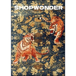 TROPOW Tiger Washable Rugs Area Rugs for Living Room, Soft Large Vintage Rug, Botanical Non Slip Ultra Thin Floor Carpet - 1 of 3