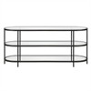 Black Bronze Oval TV Stand - Henn&Hart - 3 of 4