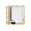Solid Wood Wave Mirror-Modern Mirror Wall Decor, Suitable For Bathroom, Bedroom, Living Room, Dining Room, Cloakroom, Entrance - 4 of 4