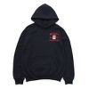 Embroidered Merry Christmas Santa Snowflake - Women's Graphic Hoodie - 2 of 3