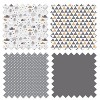 Bacati - Woodlands Forest Animals Beige/Grey 6 pc Boy or Girl Gender Neutral Unisex Baby Crib Bedding Set with Long Rail Guard Cover - 3 of 4