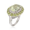 Ross-Simons 5.00 Carat Prasiolite and 2.30 ct. t.w. Peridot Ring With White Topaz in Sterling Silver - 3 of 4