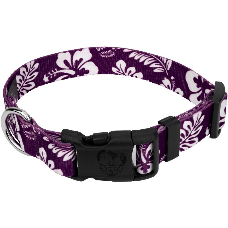 Country Brook Petz Deluxe Purple Hawaiian Dog Collar - Made in the U.S.A., 1 of 8