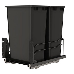 Rev-A-Shelf Double Pullout Kitchen Trash Can 50 qt. Soft-Close 53WC-2150SCDM-218 - 1 of 4