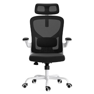 Kumasinova Ergonomic Office Chair with Adjustable Headrest,Swivel Desk Chair with Gas-Lift Mechanism,Rolling Computer Chair,300lbs Capacity - 1 of 4