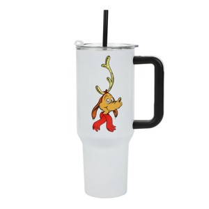 The Grinch Max 40 Oz White Stainless Steel Tumbler with Handle - 1 of 4