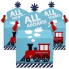 Big Dot of Happiness Railroad Party Crossing - Treat Box Party Favors - Steam Train Birthday Party or Baby Shower Goodie Gable Boxes - Set of 12 - 2 of 4