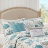 Gracie Mills Koreen 6-Piece Coastal Bliss Cotton Sateen Quilt Set with Throw Pillows - King/California King - Blue - image 2 of 4