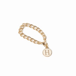 Chain Monogram Accessories Cream H - Bullseye's Playground™ - 1 of 1