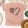 Simply Sage Market Grandma Heart Outline Garment Dyed Tee - 3 of 4