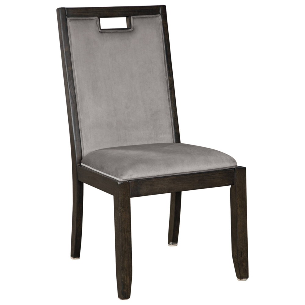 Photos - Chair Ashley Set of 2 Hyndell Dining Room  Dark Brown - Signature Design by 