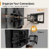 Full Motion TV Wall Mount with Power Strip for 42-90" TVs up to 150 lbs, Pre-Assembled, Swivel & Tilt, Max VESA 600x400mm, Fits 12"/16"/24" Studs - 4 of 4