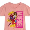 Girls' - Marvel - Super Hero Women Sound Effects Fitted Short Sleeve Graphic T-Shirt - 2 of 4