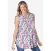 Woman Within Women's Plus Size Sleeveless Tab-Front Tunic - 4 of 4