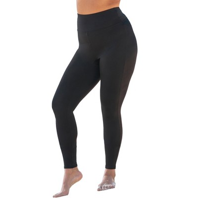 Swim 365 Women's Plus Size 360° Powermesh High-waist Swim Legging With ...