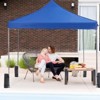 10 x 10Ft Pop Up Canopy Tent Easy Setup Outdoor Shade Instant Portable Sun Shelter Canopy Tent for Parties Camping Beach - 4 of 4