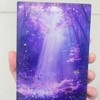 Violet Refrigerator Magnets with Acrylic Craft Decoration Flowing Sand Home Decor Festival Gifts - 3 of 4